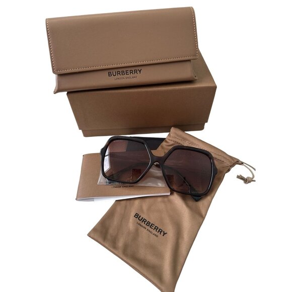 BURBERRY Olivia Brown Oversized Sunnies Sunglasses NEW New with original box - Picture 4 of 6